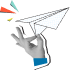 hand paper plane